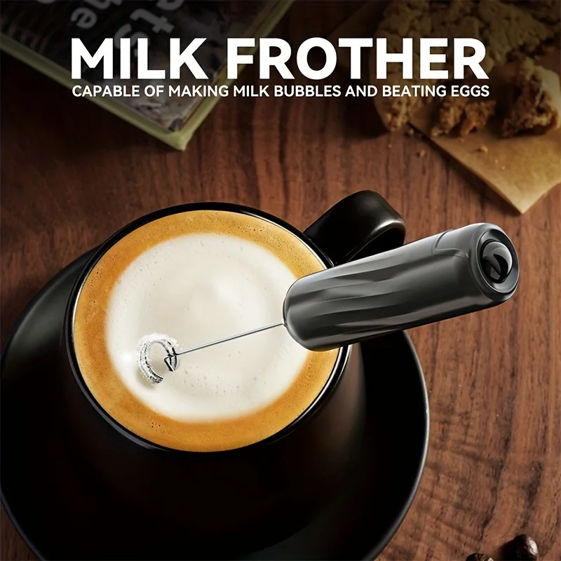 

Handheld Electric Milk Frother Mini Foamer Coffee Maker Egg Beater for Chocolate Cappuccino Stirrer Portable Wireless Blender