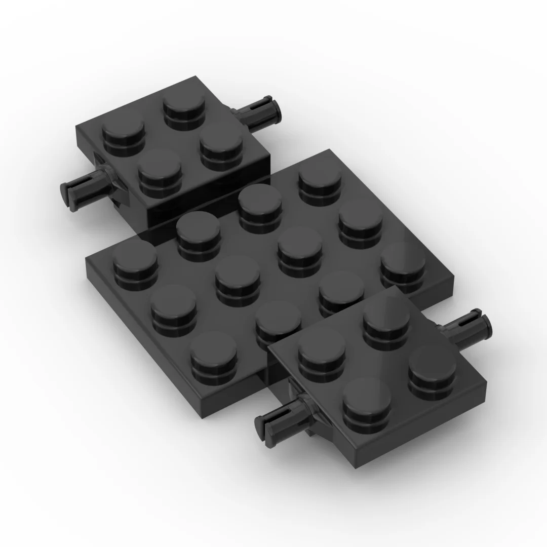 Small particle building block MOC 2441 4x7x2/3 car chassis, frame assembly toy parts DIY