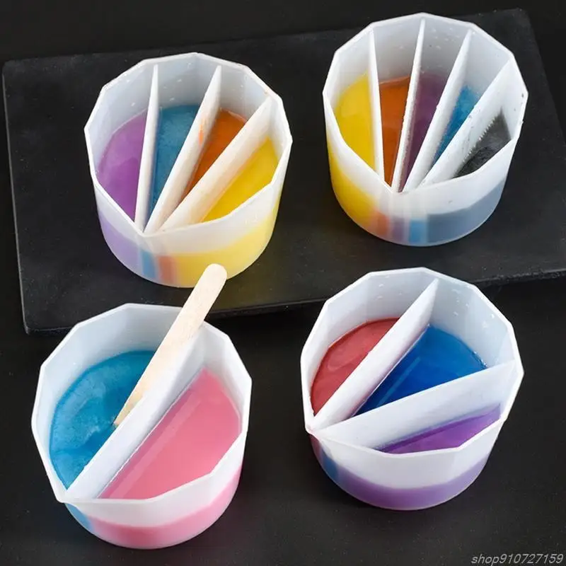 DIY Silicone Mixing Color Cup Toning Cup Crystal Epoxy Resin Distributing Cup Mixing Cup Distribution MY10 22 Dropship