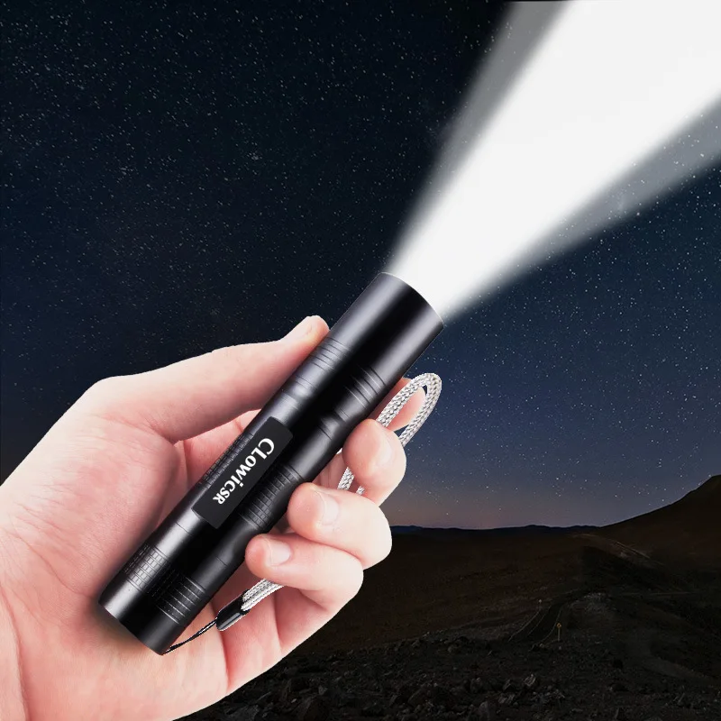 S5 Rechargeable Flashlight Super Bright Mini Compact Led Light For Home Outdoor Portable Long Distance Beam