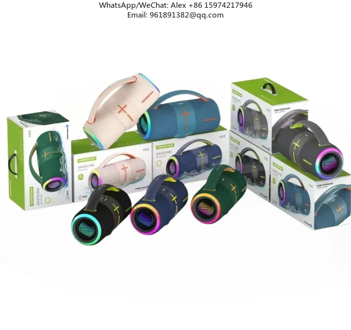 

H68 50W Karaoke Blue Tooth Speaker Waterproof Outdoor Stage Professional PA System Wireless Subwoofer Portable Party Speaker