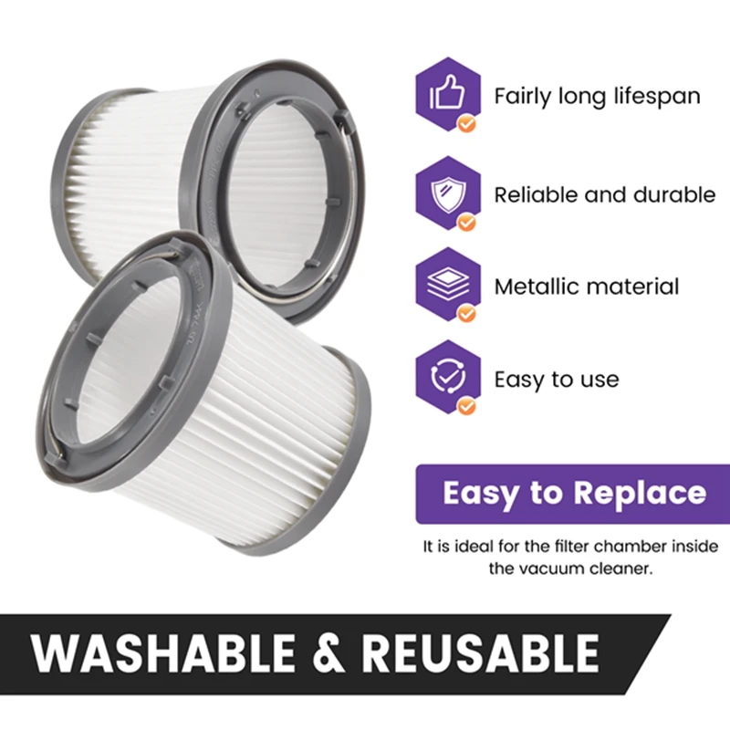 PVF110 Replacement Filters For  BDH2000PL Pivot Vacuum, 4 Pack