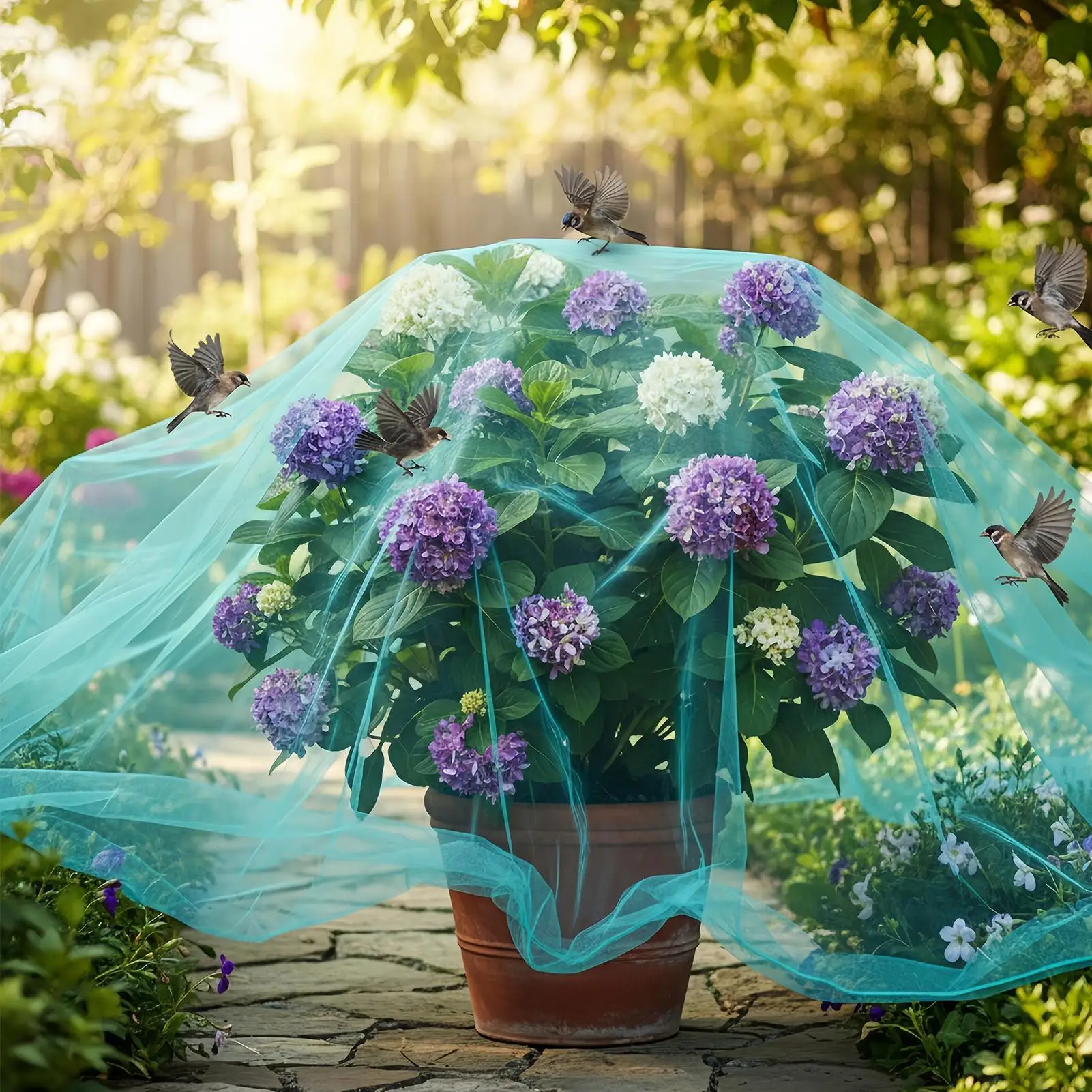 Plant Netting 60-mesh Thickened Horticultural Insect-proof Netting Bird Barrier Netting Garden Mesh Netting Garden Mesh Cover