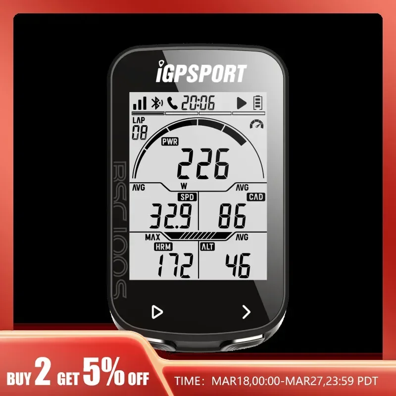 GPS Bike Computer IGPSPORT BSC100S Cycle Wireless Speedometer Bicycle Digital Stopwatch Cycling Odometer Cycling Computer