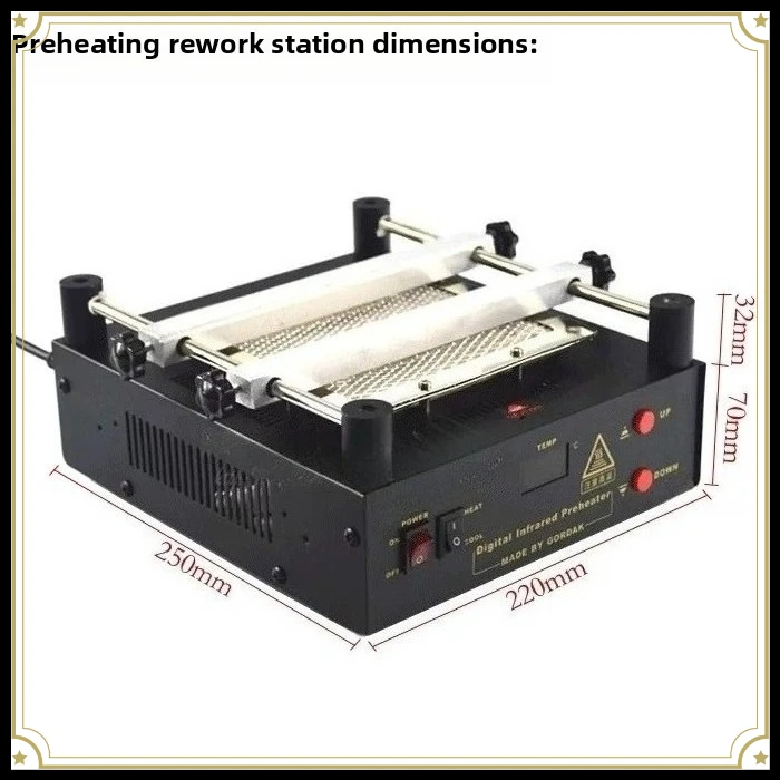 853BGA Infrared Preheater +863 Digital Hot Air Rework Station PCB Desoldering BGA Reballing Repair Kit