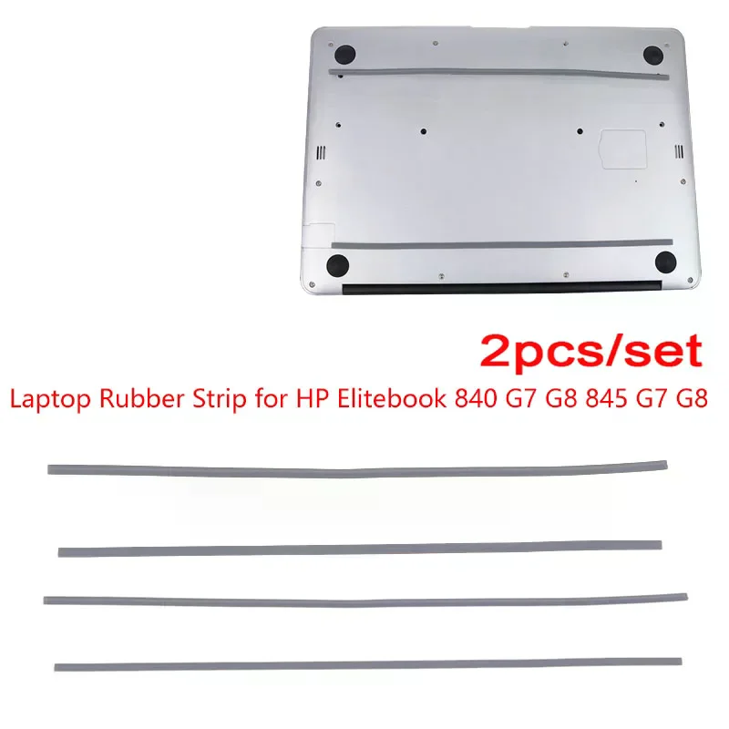 1/2Pcs Laptop Rubber Strip For Elitebook 840 G7 G8 845 G7 G8 Bottom Case Foot Pad Surface Laptop Rubber Feet Strips