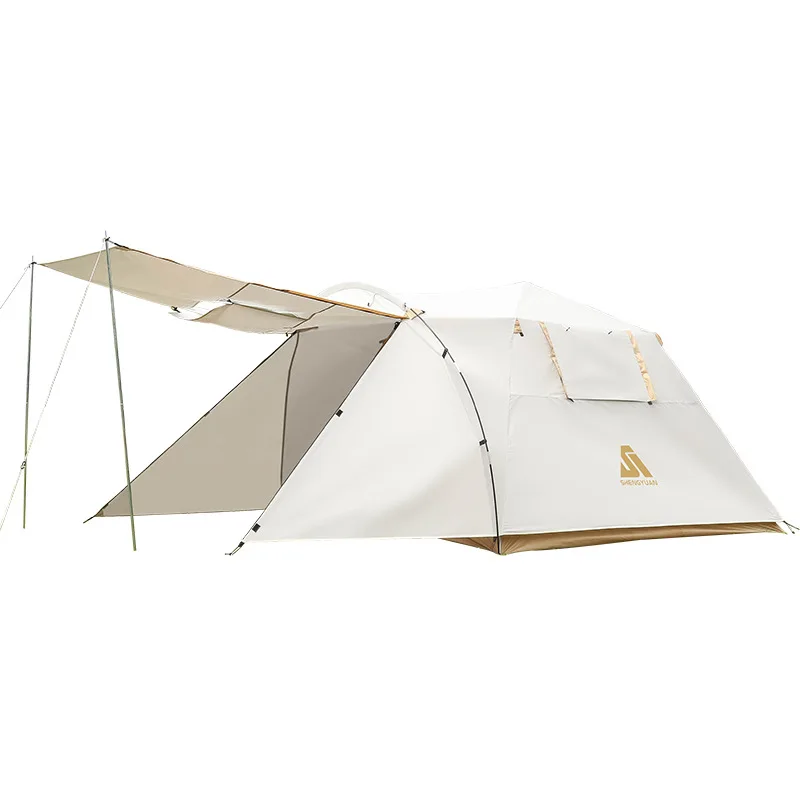 

Outdoor Double-Layer Automatic Tent For 3-4 People One Room One Hall Multifunctional Belt Rainproof Sunscreen Made Oxford