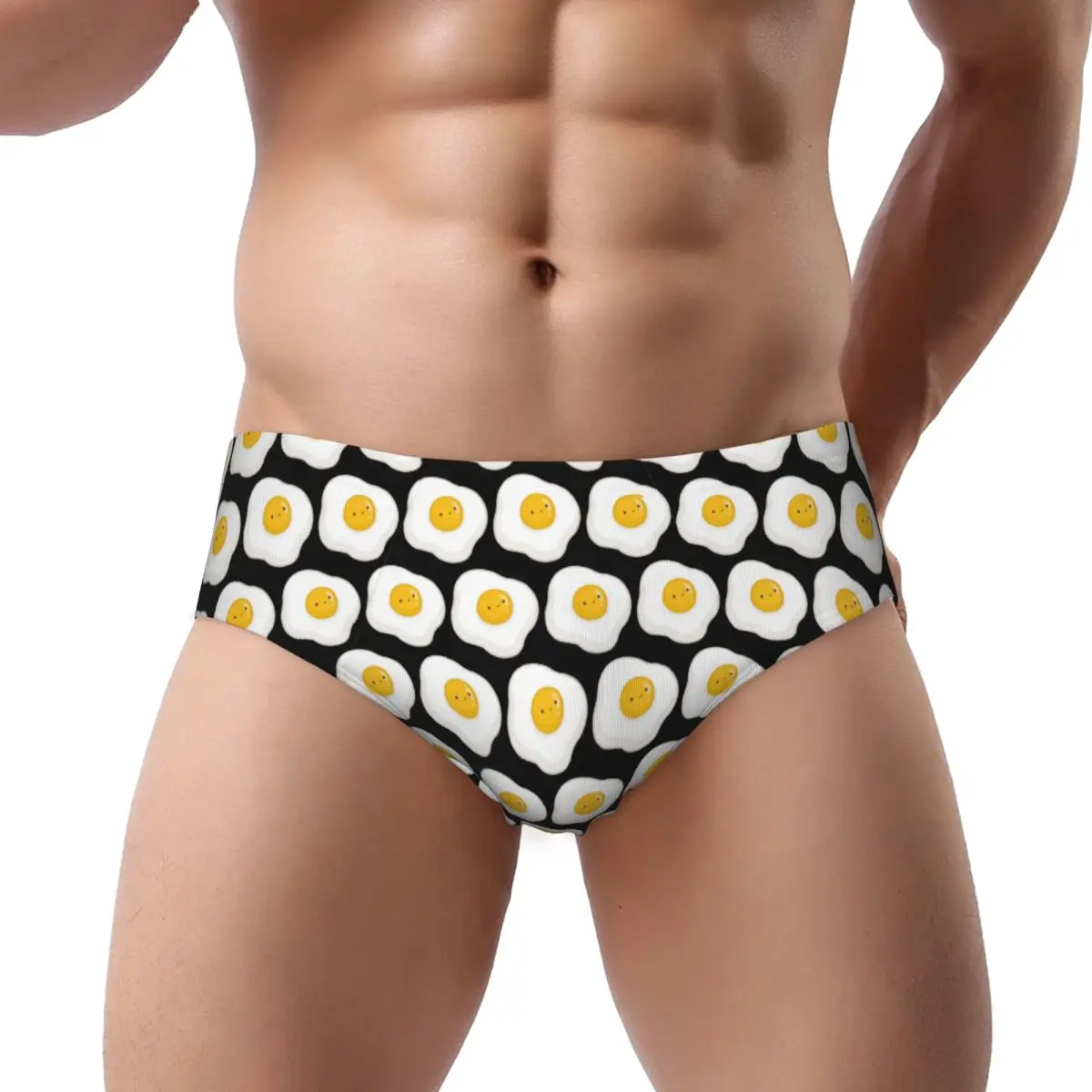 

Cute Fried Egg Men Triangle Panties Breathable Boxer Underpants Short Underwear for Homme Man Boyfriend Gift