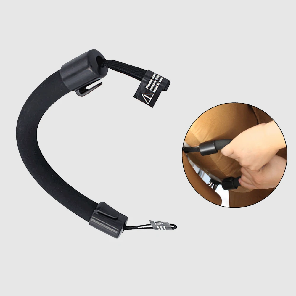 2026 Car Seat Back Soft Armrest Headrest Hanger Armrest Seat Grab Handle Holder Hook Black Soft Anti-Fall Safety Handle Handrail