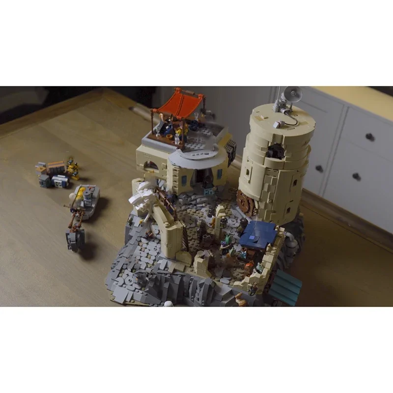 منتج جديد رائع MOC اللبنات كوكب المشهد نموذج المخلص الحرس قاعدة التكنولوجيا وحدات لعبة أطفال لتقوم بها بنفسك الجمعية #4
