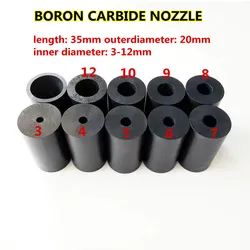 Fast Delivery! Boron Carbide Sandblasting Gun Nozzle Air Sandblaster Tip 3mm 4mm 5mm 6-12mm