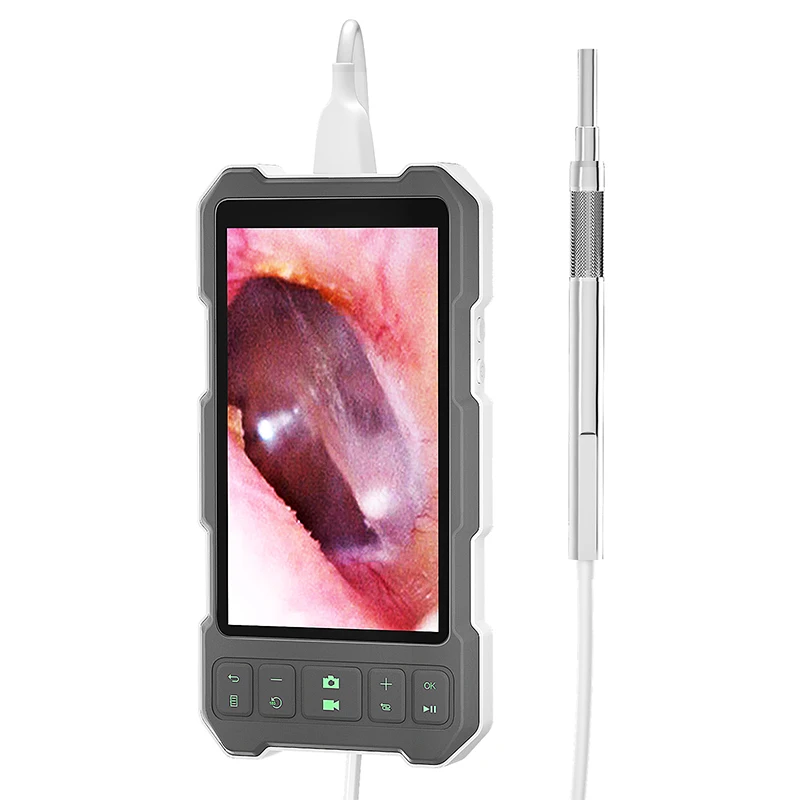 5Inch IPS Screen 2MP 1080P Visual Earscope Cleaner Earwax Removal Inspection Otoscope CMOS Borescope Digital Microscope Camera