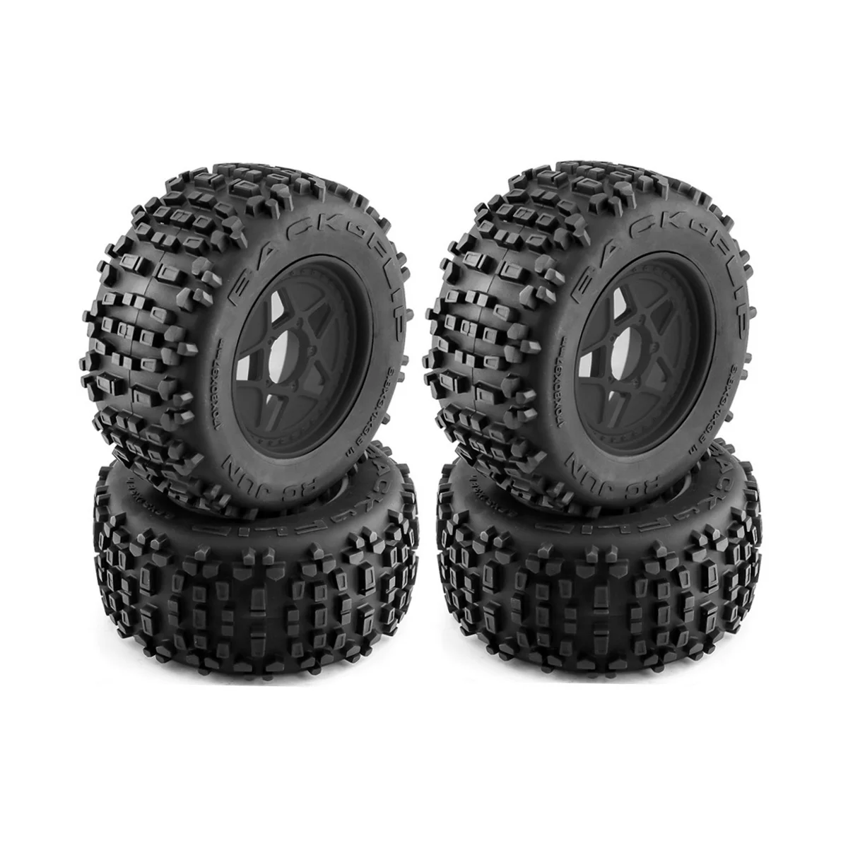 

4Pcs 170mm 1/7 1/8 Monster Stunt Truck Tire 12mm 14mm 17mm Wheel Hex for TRAXXAS Sledge ARRMA KRATON Outcast Tamiya,1
