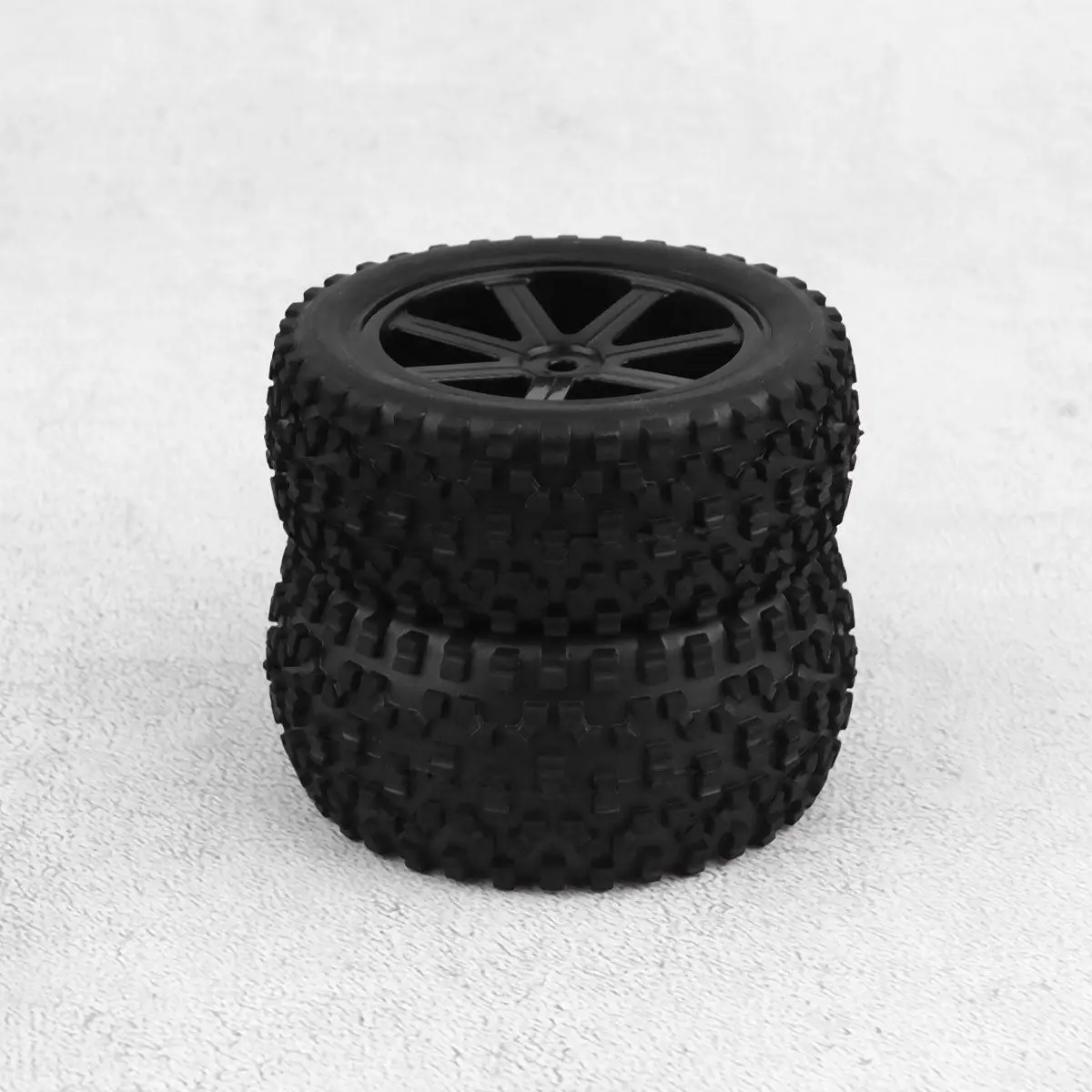 

4Pcs Off-Road Vehicle Wheels Durable Rubber Nylon Sponge Car Parts Accessories Compatible with Redcat Hpi Racing