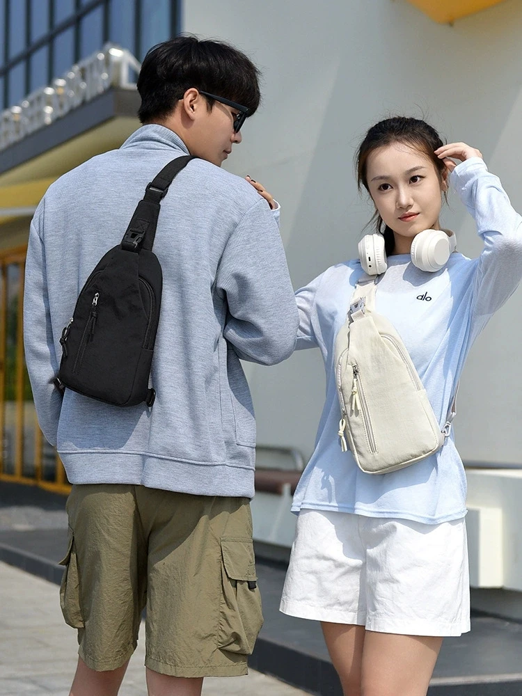 New style universal crossbody bag, compact chest backpack, nylon casual crossbody fashion bag outdoor travel chest bag