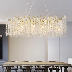 Modern Crystal Chandeliers Gold Money Tree Branch Pendant Lighting Round Ceiling Light Fixtures For Living Room Bedroom