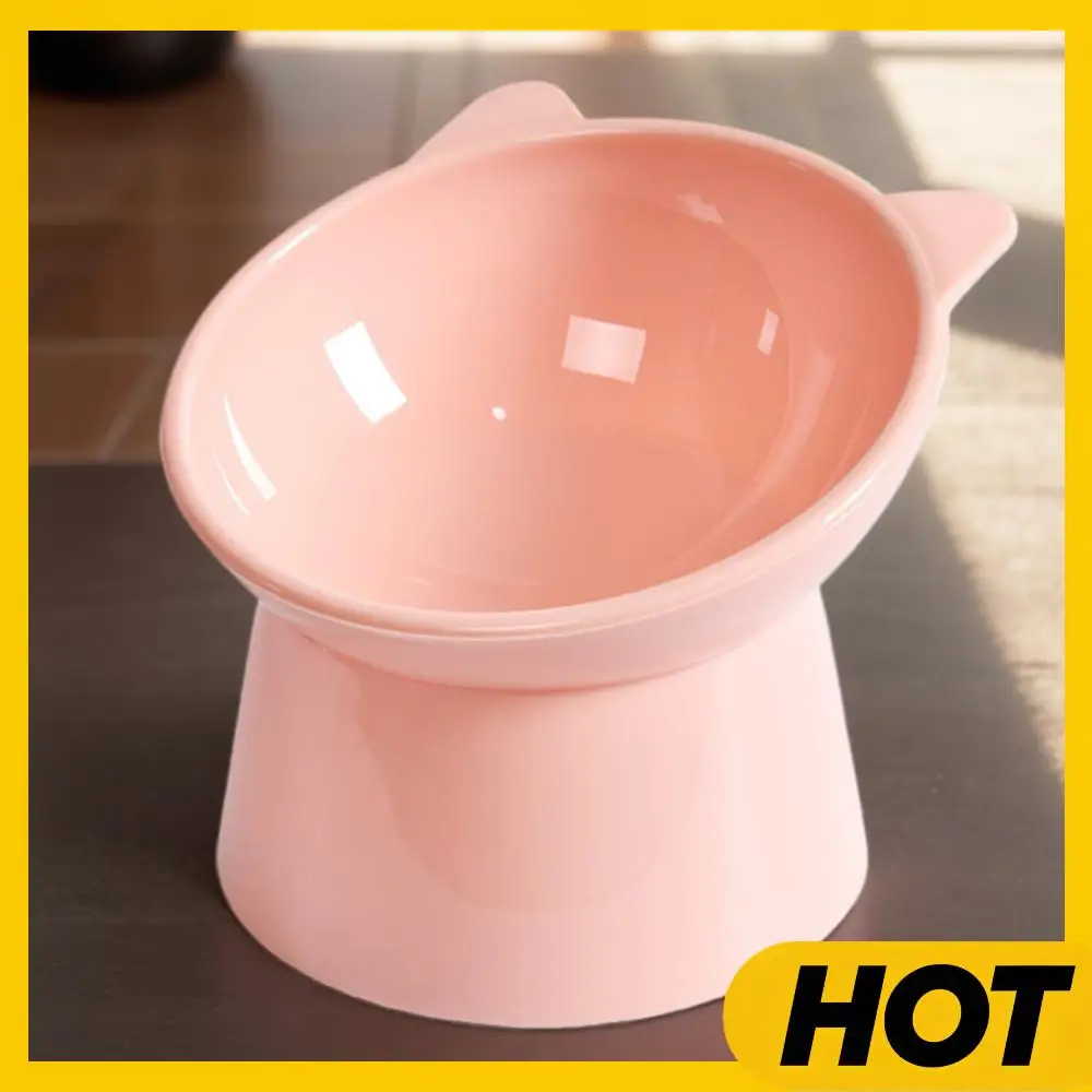 Comedero Inclinado para Gatos, Comedero Elevado Ergonómico para Perros, Comedero de Plástico Antivómito para Gatos de Cara Plana