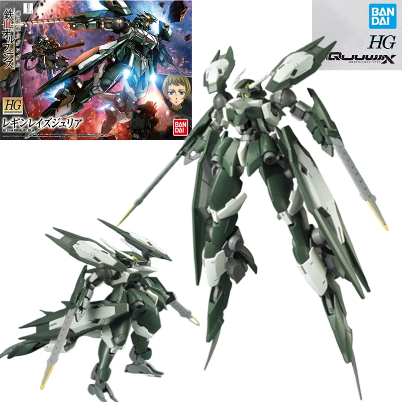 

Original Bandai Gundam Model Kit Anime Figure HG IBO 1/144 REGINLAZE JULIA Action Figures Toys Collectible Gifts for Children