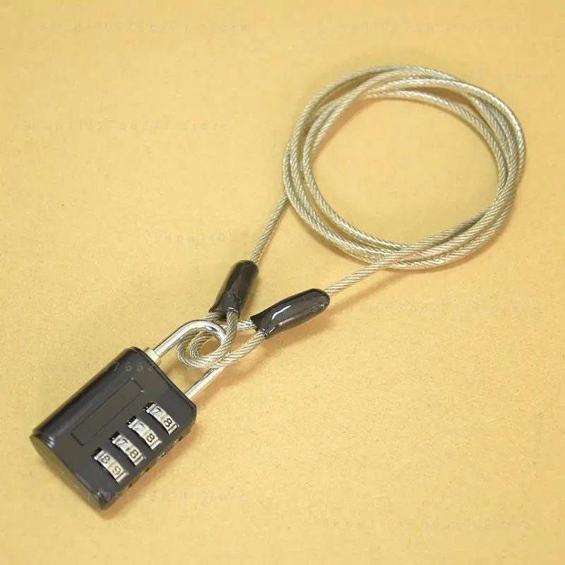 Portable car clothing anti-theft wire rope lock electric vehicle motorcycle windshield