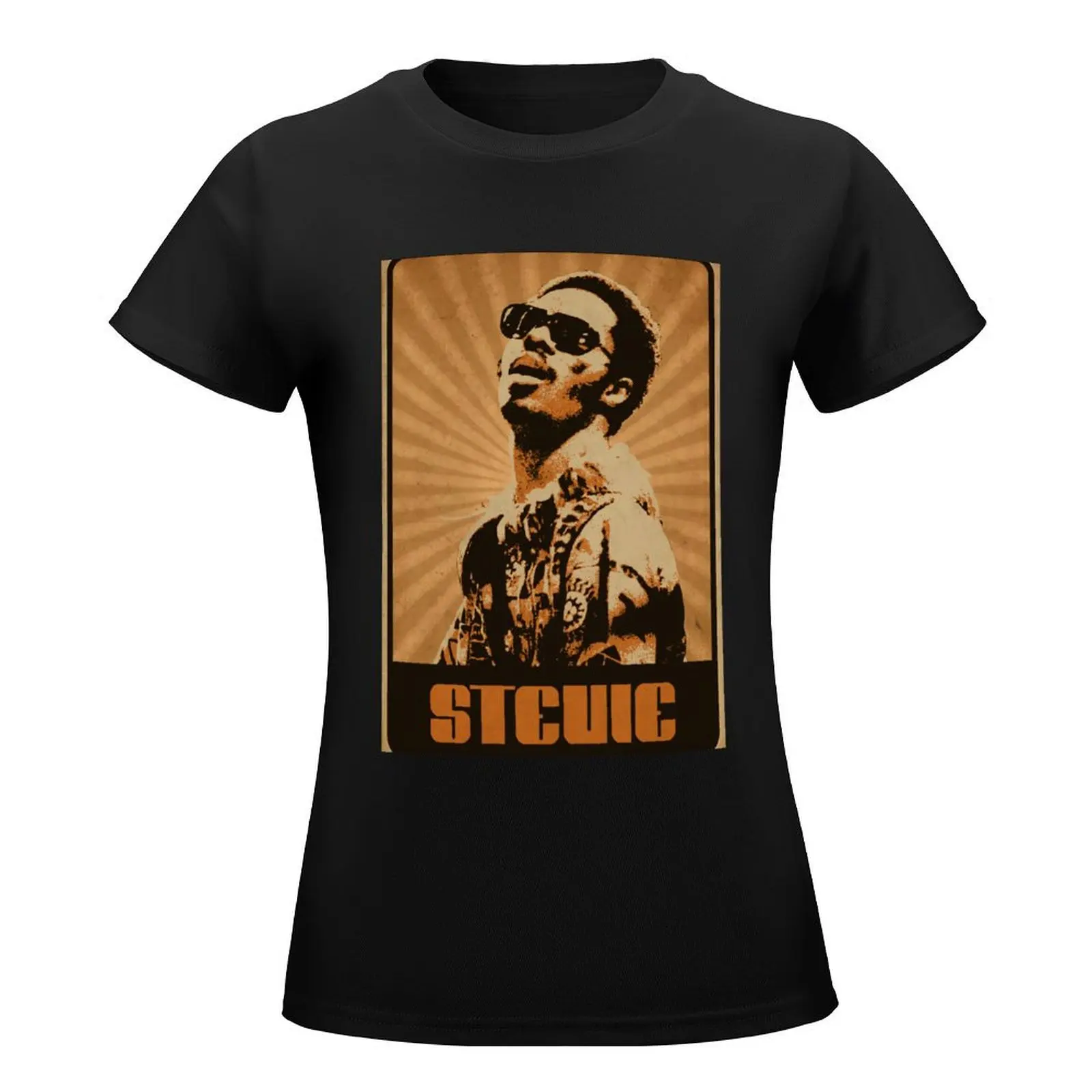 Stevie Wonder T-Shirt Dame Kleding Schattige Kleding Schattige Tops Zomer Dameskleding