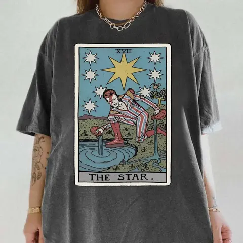 ☆STAR ROAD VINTAGE T-SHIRT フォトカード付 サンウォン The StarMan Tarot Card Shirt, David Bowie Shirt, Vintage Tarot