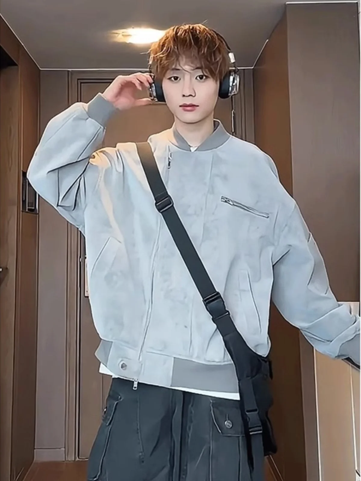 

Прохладный ор джет из искусственной кожи для мужчин, весна-осень, американский ретро бейсбол, orm High Sensation Sli Верхняя одежда