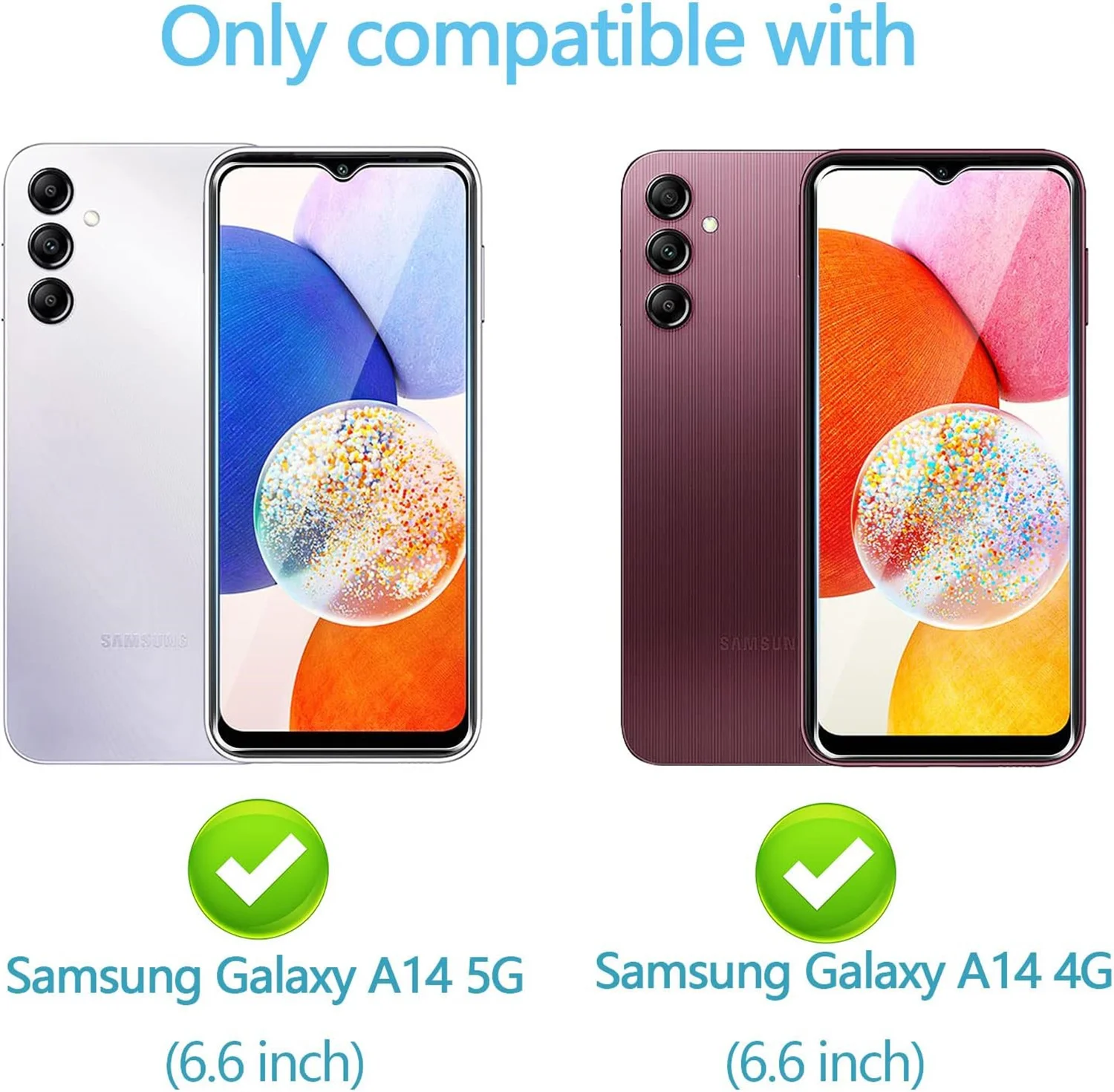 1/4 szt. Szkło hartowane 9H do Samsung Galaxy A14 A14 5G Folia ochronna na ekran