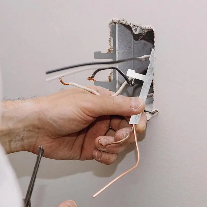 Support Straps For Electrical Box 10X Mount Control Box Wall Support Straps Plaster Ears Included Electricians Maintenance Tools