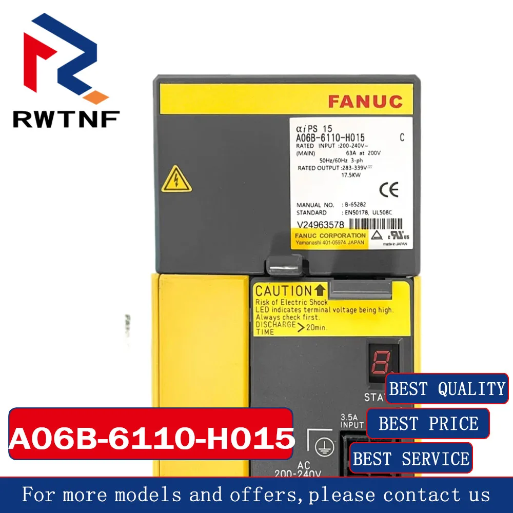 Brand New Genuine A06B-6110-H015 FANUC Power module driver,100% original warehouse stock