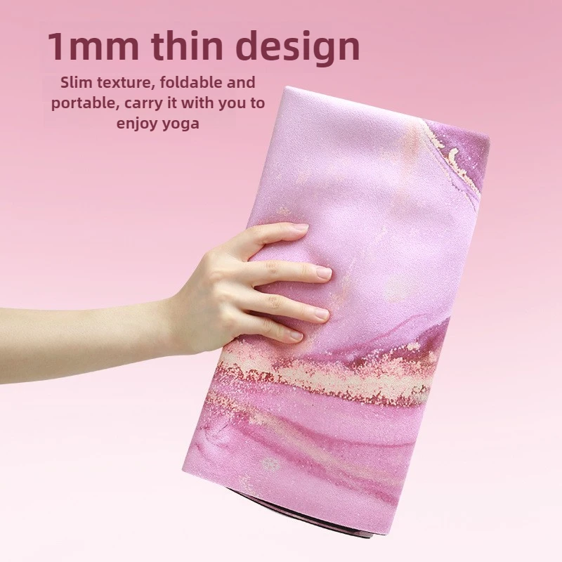 Sport Yoga Mat Premium Anti-Slip Pad, Suede Cover with Eco-Friendly Rubber for Home Gym Women Workout Jumping Rope 요가매트