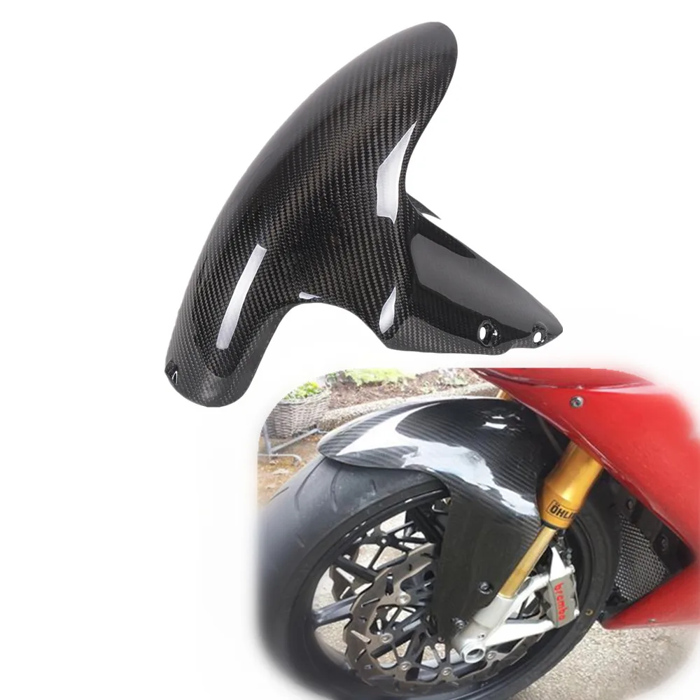 Carbon Fiber Motorcycle Front Fender Mud Guard Hugger Fairing Cowling For Ducati 848 1098 1198