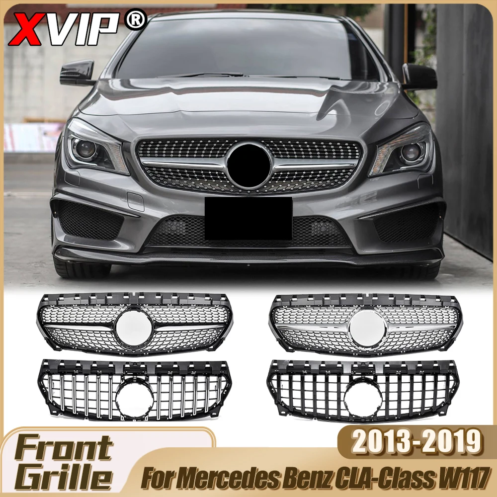 

XVIP Perfect Match Glossy Black GTR Style Upper Grille For Mercedes Benz CLA-Class W117 CLA180 CLA200 CLA250 CLA45 AMG 2013-2019