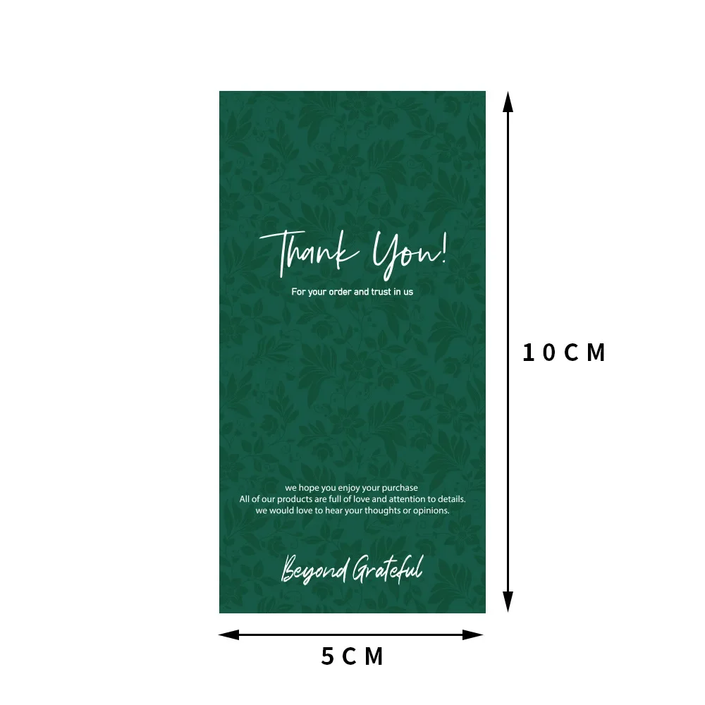 50PCS 5x10cm Thank You Stickers For Business Label Gifts Box Package Handmade Merchandise Decoration Greeting Paster Wholesale