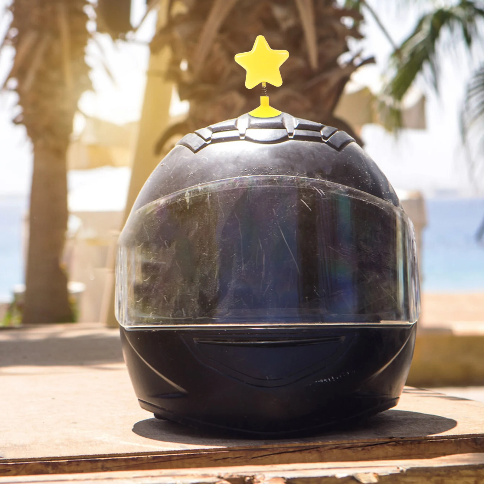 

Star Shape Decoration for Motorcycle Bike Ski Self-Sucker Adornment Wobbling Shaking Fun Accessory Versatile Car Vehicle