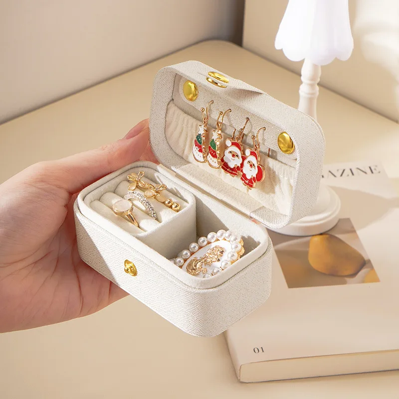 

Portable Jewelry Box, Travel Jewelry Storage Box, Ring, Earrings, Necklace, Lipstick, Small Jewelry Box, Storage Box