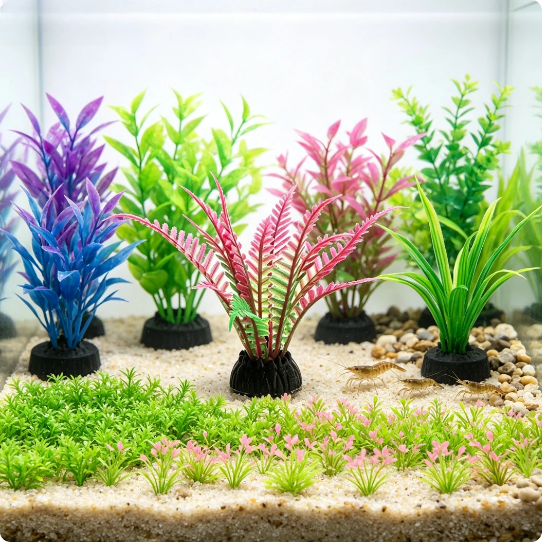 Tanaman Akuarium Buatan dari P - Aquarium Planted Sand ulasan dan harga