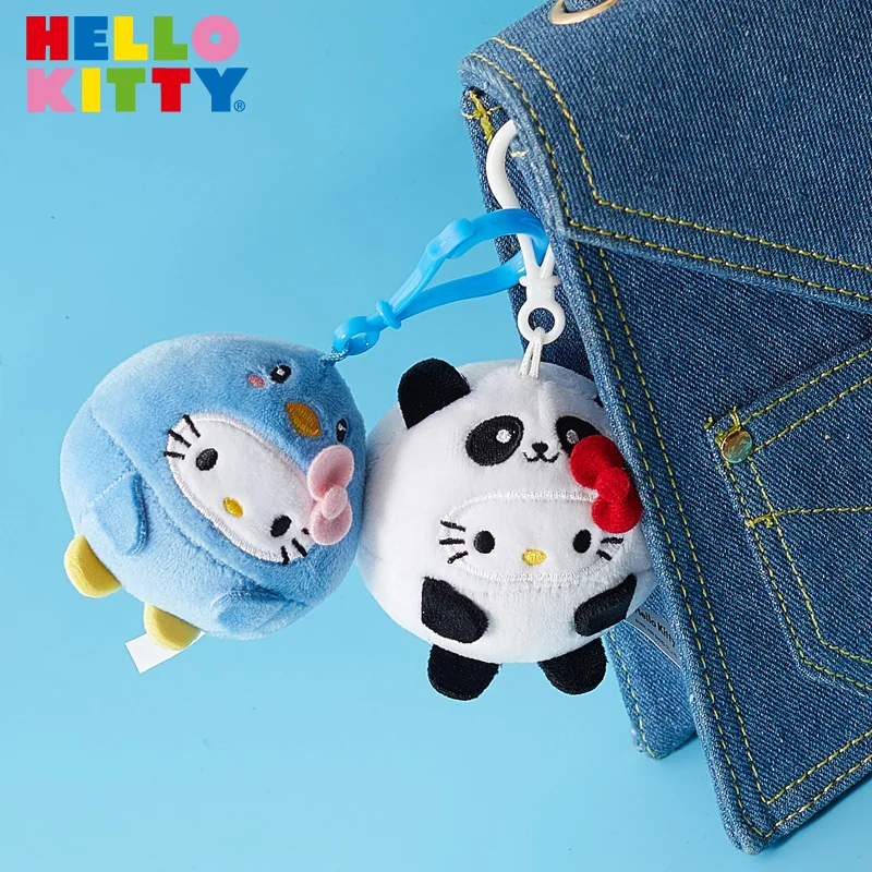 Breloczek Pluszowy Hello Kitty Miękka Maskotka Zawieszka do Torby Plecaka Torebki na Klucze Urocza Zabawka dla Kobiet Dziewczyn Fanów Prezent