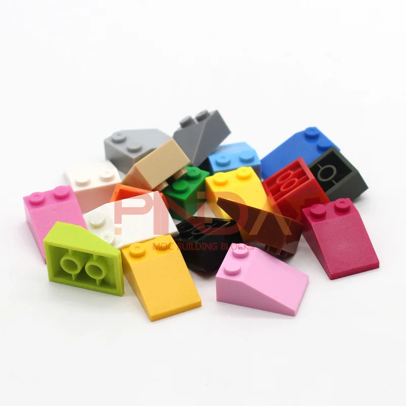 Ladrillos 33 3x2 pendiente edificio clásico MOC clásico crear bloques de construcción DIY juguete Compatible con 3298 accesorios de piezas de techo