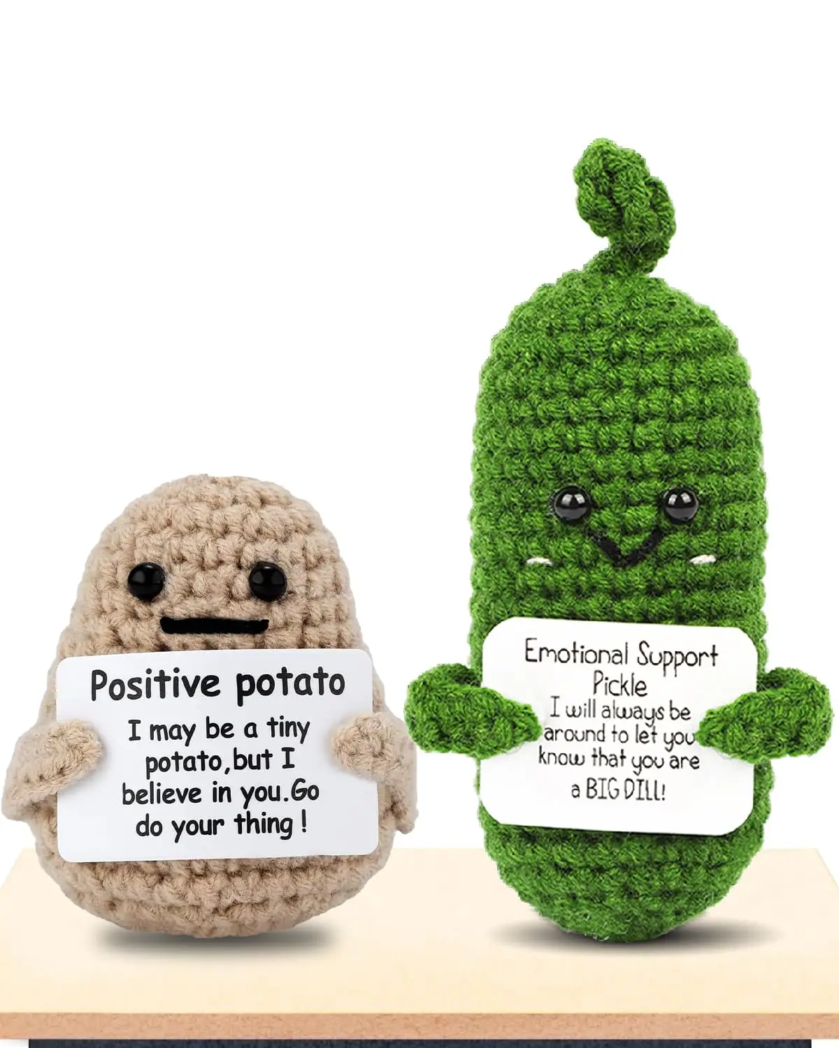 2 Positive potato pickles birthday gifts for men and women - Mom and Dad friends Anniversary Mother's Day gift Room decoration