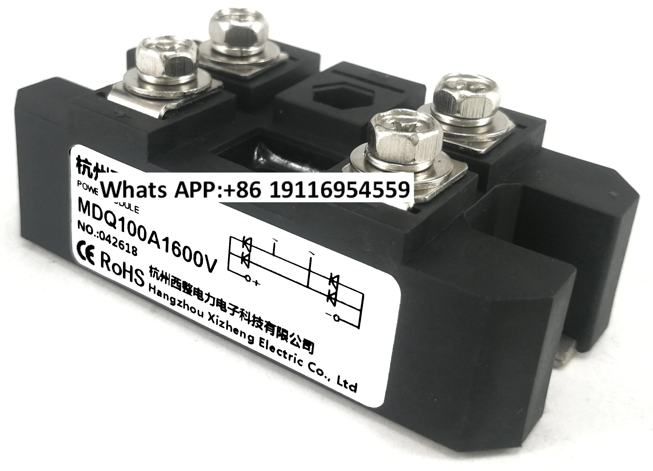 MDQ100A1600V-16 Single Phase Rectifier Bridge 12V24V Charger 150A200A300A500A DC