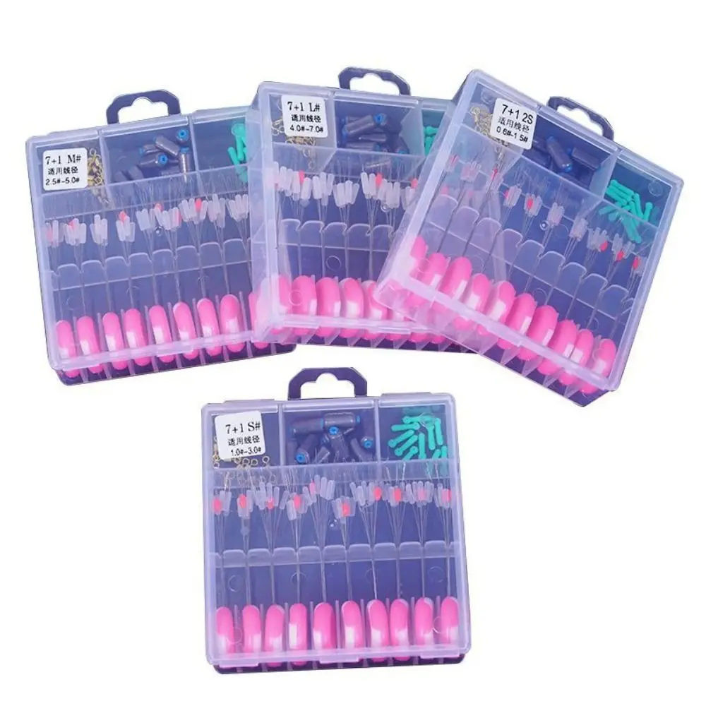 

Rubber Stopper Fishing Float Stopper Cylindrical 8-Shaped Eight-character Ring Float Seat Ring Space Beans Transparent