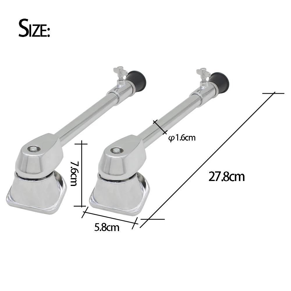 2 Pcs Drum Legs Thigh Drums Drum Stand Bass Drum Foot Spurs Legs Drum Set Bottom Support Leg Percussion Instruments Accessories