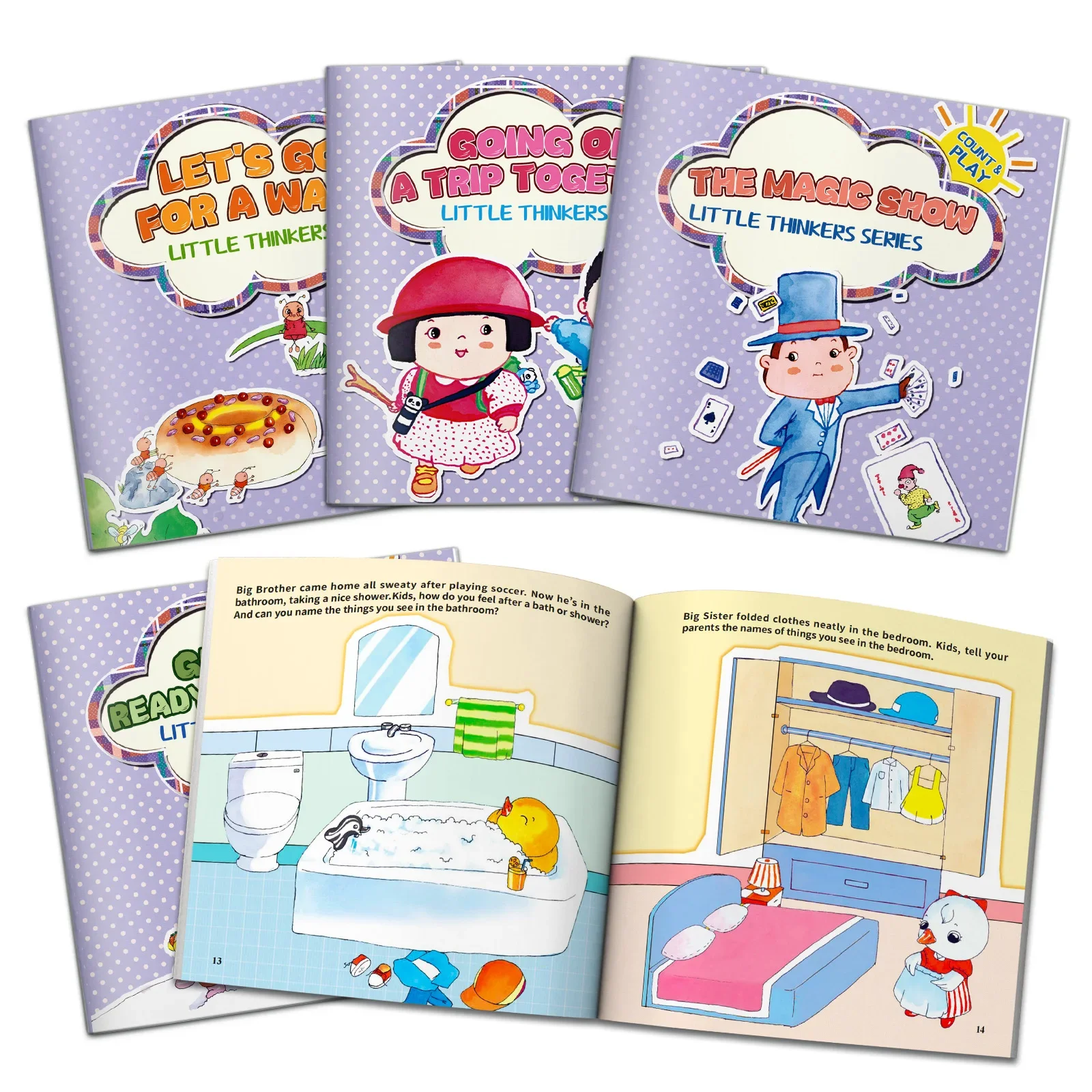 Toddler Educational Picture Book Series Cute Cartoon Patterns Parent-child Interactive Game Book Fun Learning Kids Gift