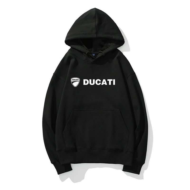 DUCATI Motorcycle Hooded Sweatshirt Motorcycle Peripheral Club Clothes Men's and Women's Outerwear Cycling Clothes Trendy