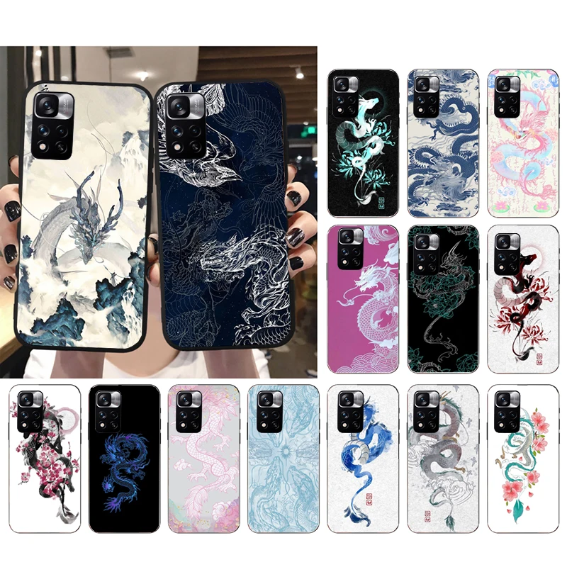 

Phone Case For Xiaomi Poco C71 15T 14T Pro Redmi note 15 14 14 13 Pro Redmi A5 15C 13C Dragon