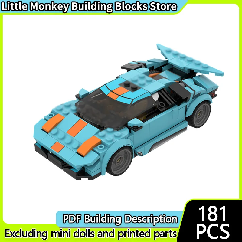 

Speed Racing Car Model MOC Building Bricks Countach Top Tier Sports Car Modular Technology Children Holiday Gifts Assemble Toys