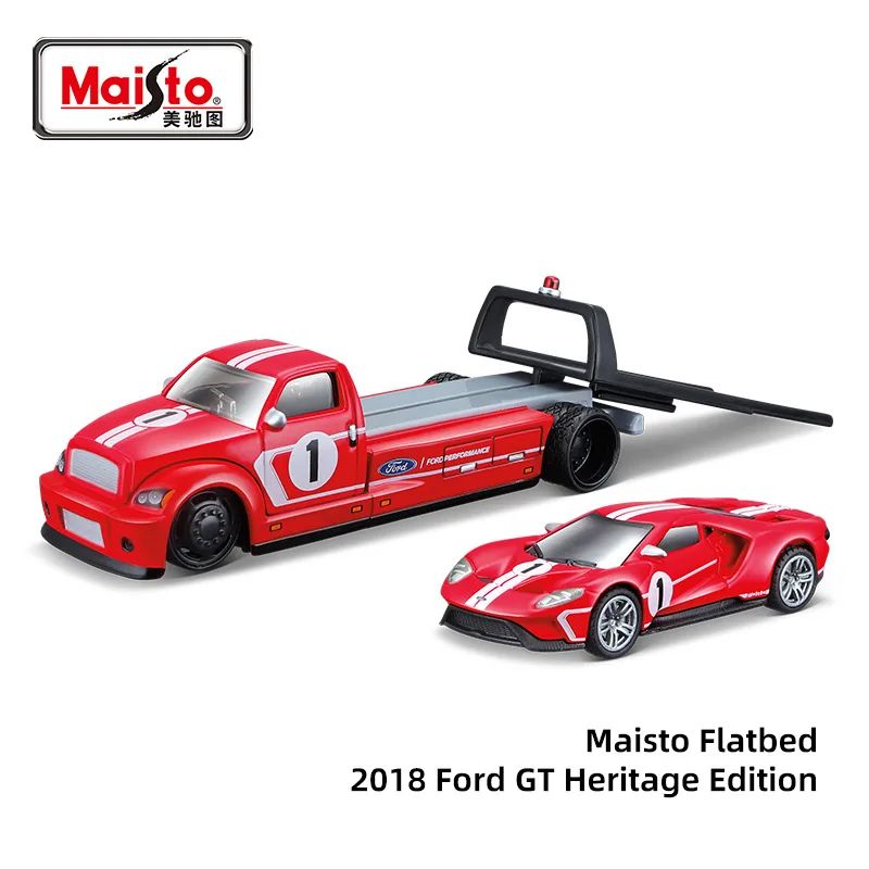 Serie de remolque Maisto, productos Premium, modelo de coche de aleación, simulación de fundición a presión, decoración de escritorio de coche, colección de regalo, 1:64