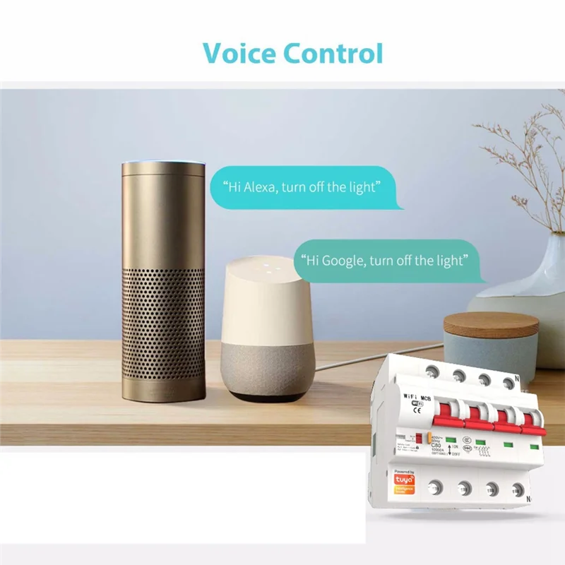 A29F-1 Piece 80A Wifi Smart Circuit Breaker Automatic Switch Overload Short Circuit Protection (4P)