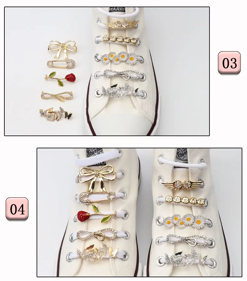 Schnürsenkel-Clips, Dekoration, Schnürsenkelschnalle, Schuhe, Charm, Turnschuhe, Perle, glänzende Strass-Steine, für Damen und Mädchen, Schnürsenkel, dekorativ, 1 Stück – Detail 21