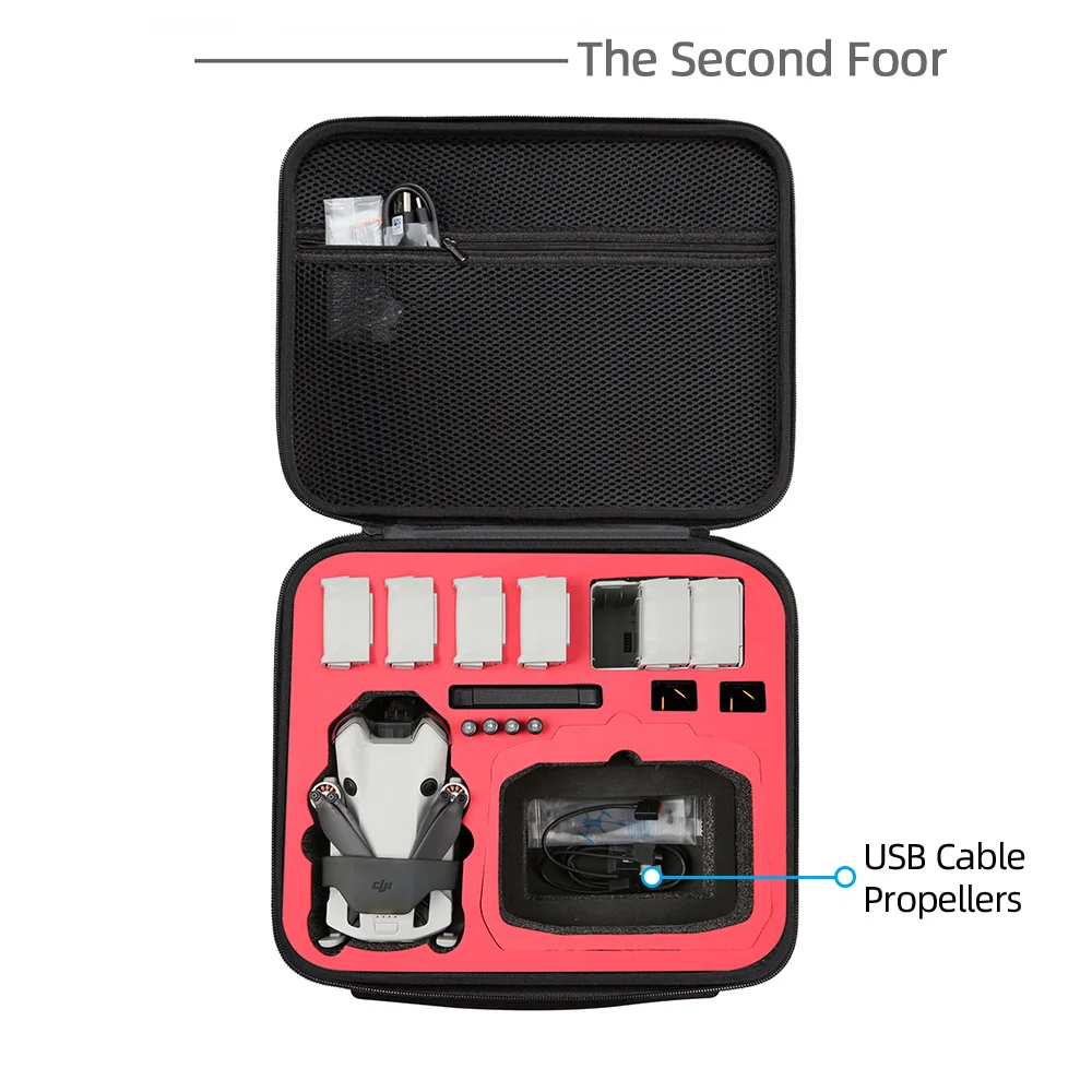 Carrying Bag For DJI Mini 4 Pro Storage Case Handle Cover RC-2/N2 Remote Controller All-In-One Hard Box Drone Camera Accessories